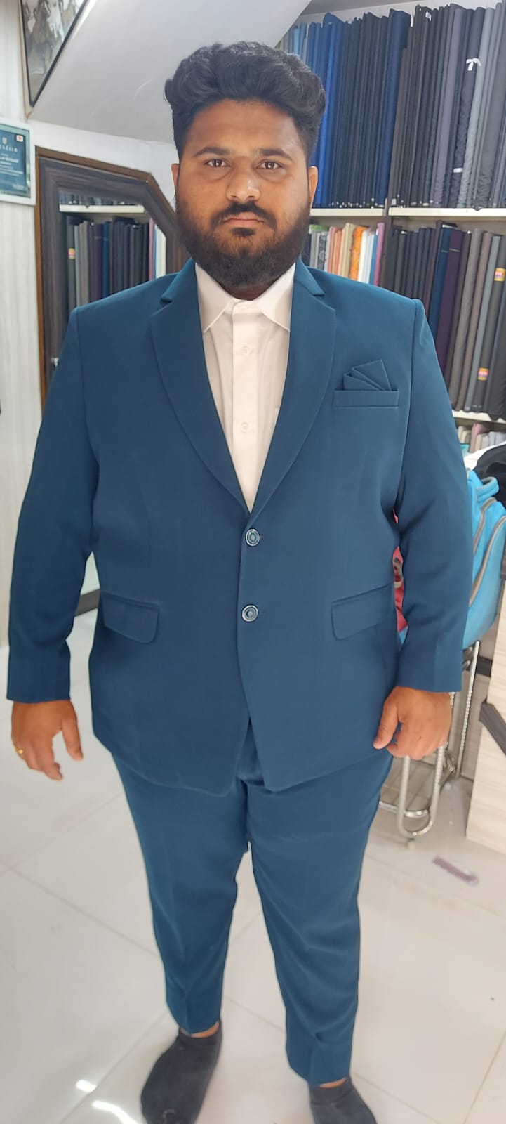 Teal 2-Piece Formal Suit – New Alap Ahmedabad